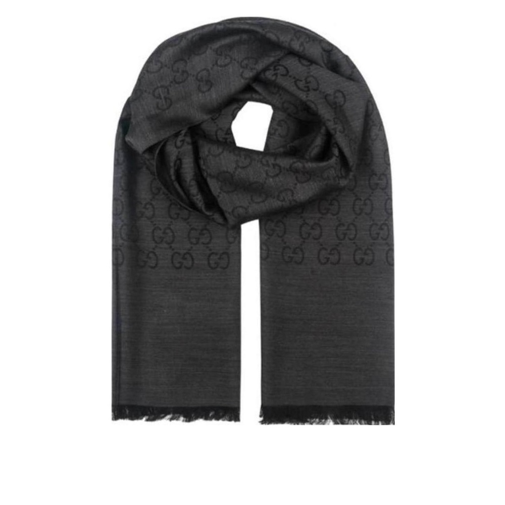 Gucci GG Pattered Knit Scarf
